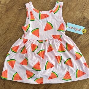 Cat & Jack Pink Watermelon Pattern Dress